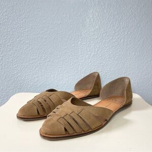 DV8 D'Orsay Woven Suede Sandals